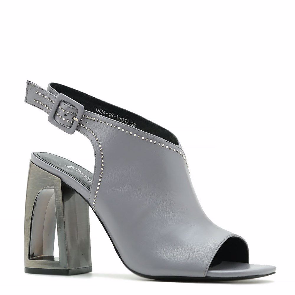 Босоніжки на підборах, Сірий
Босоніжки на підборах, Сірий