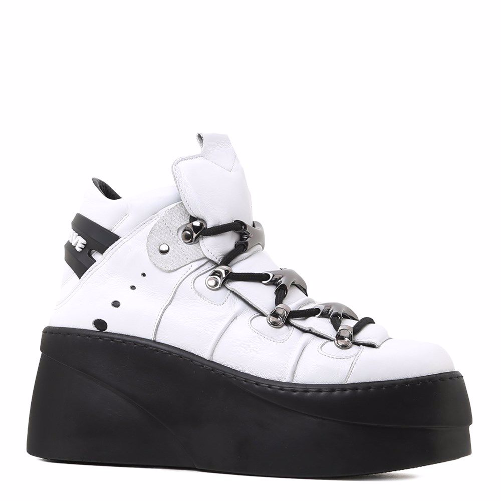 Черевики осінні на платформі, Білий
Черевики осінні на платформі, Білий