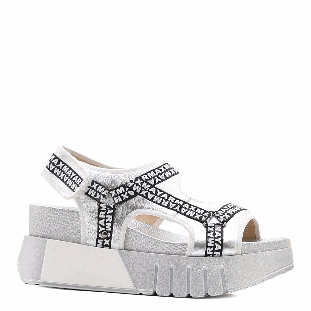 Босоніжки на платформі, Срібло
Босоніжки на платформі, Срібло