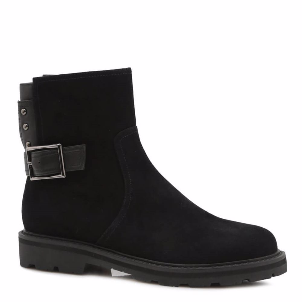 Черевики весняні на низькому ходу prego, Чорний 
Черевики весняні на низькому ходу prego, Чорний