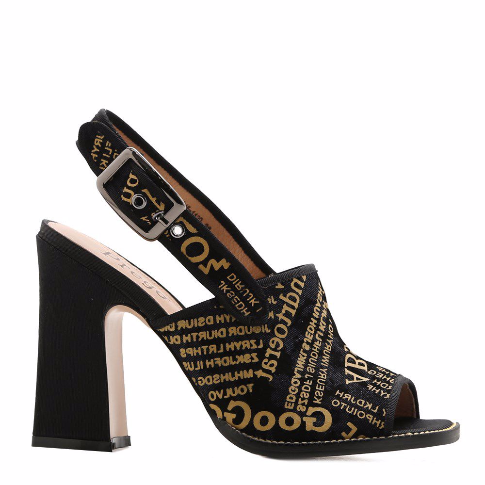 Босоніжки на підборах, Комбінований
Босоніжки на підборах, Комбінований