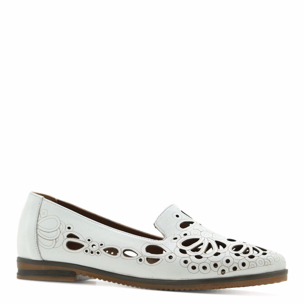 Туфли с перфорацией, Белый 
Туфли с перфорацией, Белый