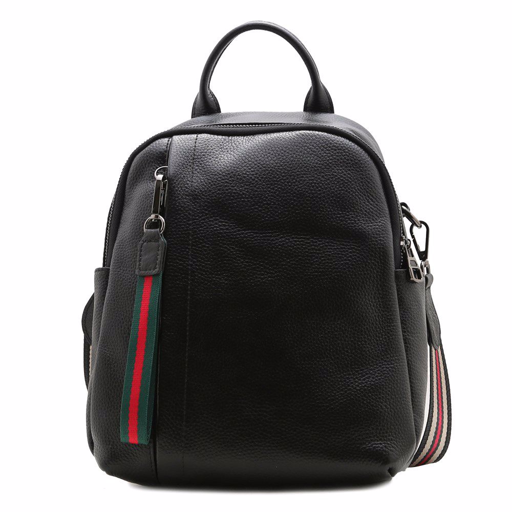 Рюкзак женский кожаный, Черный 
Рюкзак женский кожаный, Черный