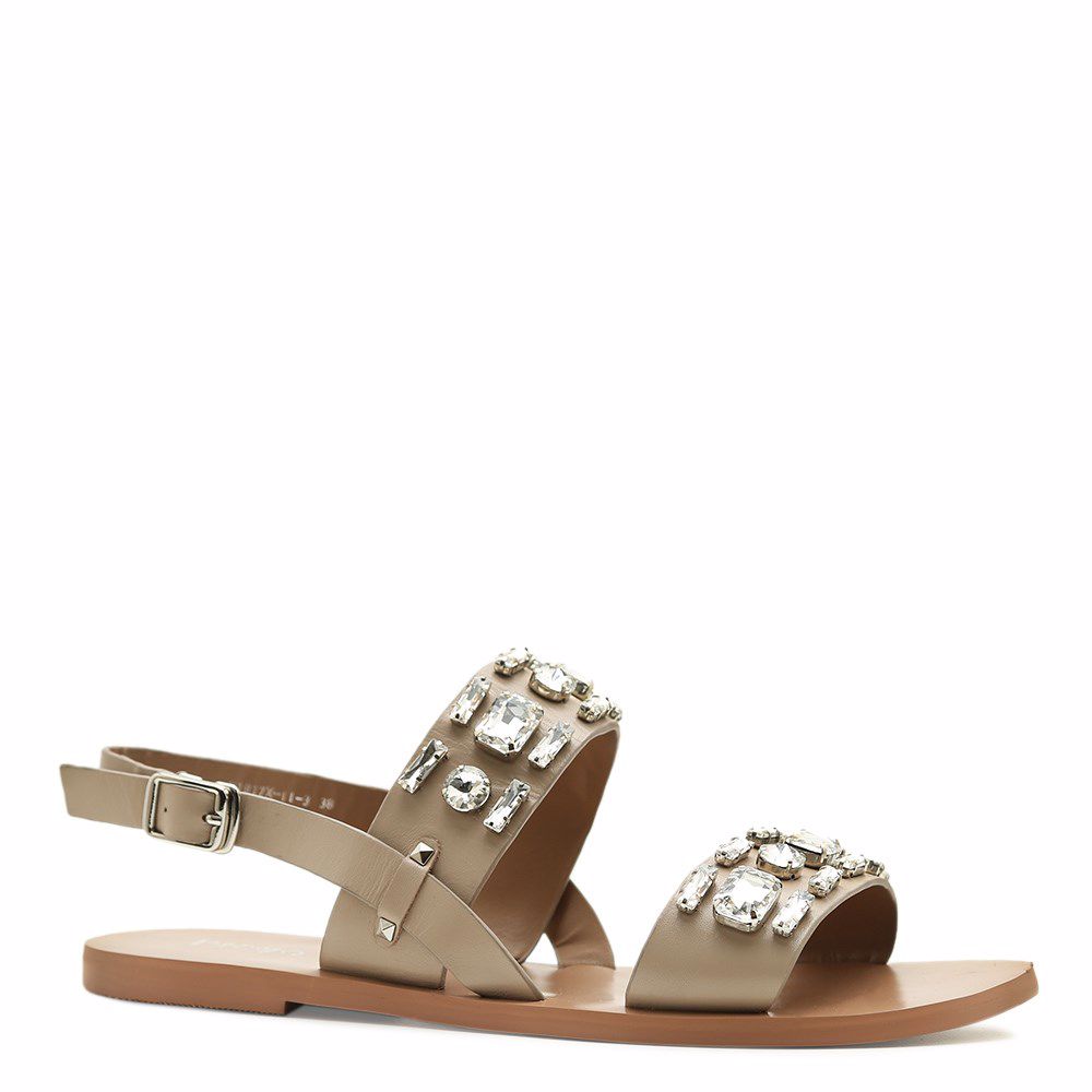 Босоножки на низком ходу, Бежевый
Босоножки на низком ходу, Бежевый