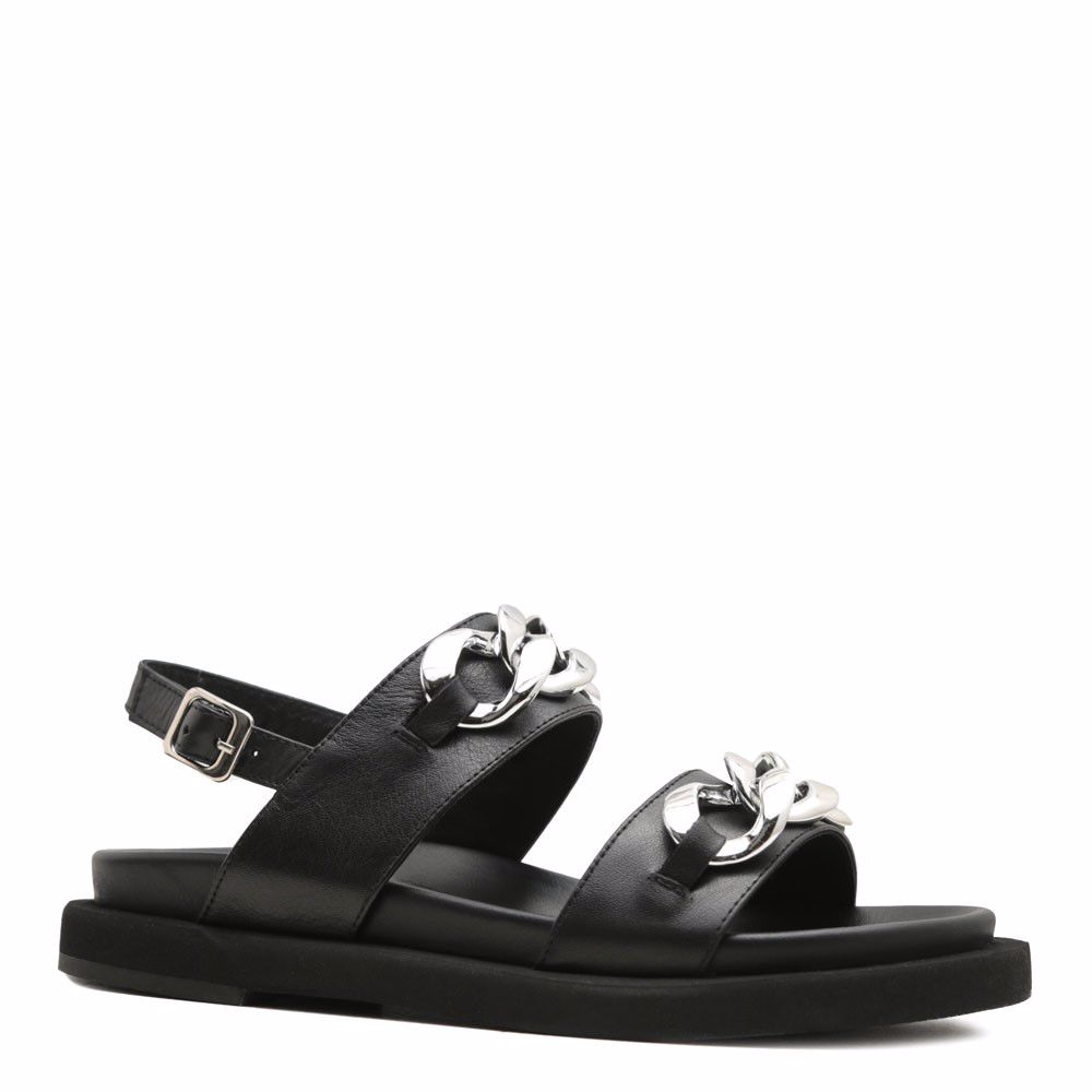 Босоніжки на низькому ходу prego, Чорний
Босоніжки на низькому ходу prego, Чорний