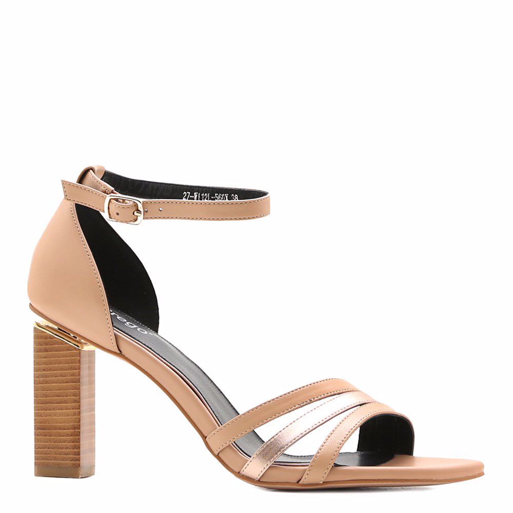 Босоніжки на підборах, Бежевий
Босоніжки на підборах, Бежевий