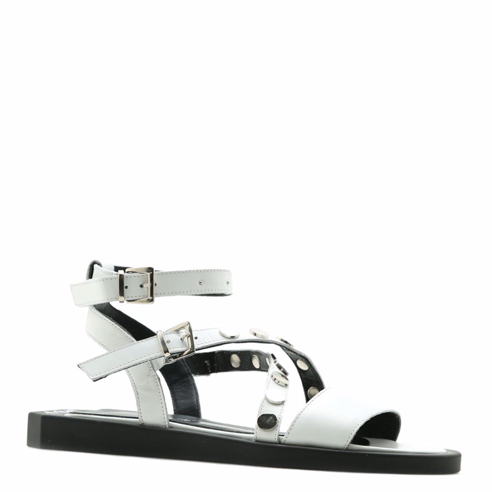 Босоножки на низком ходу, Белый 
Босоножки на низком ходу, Белый