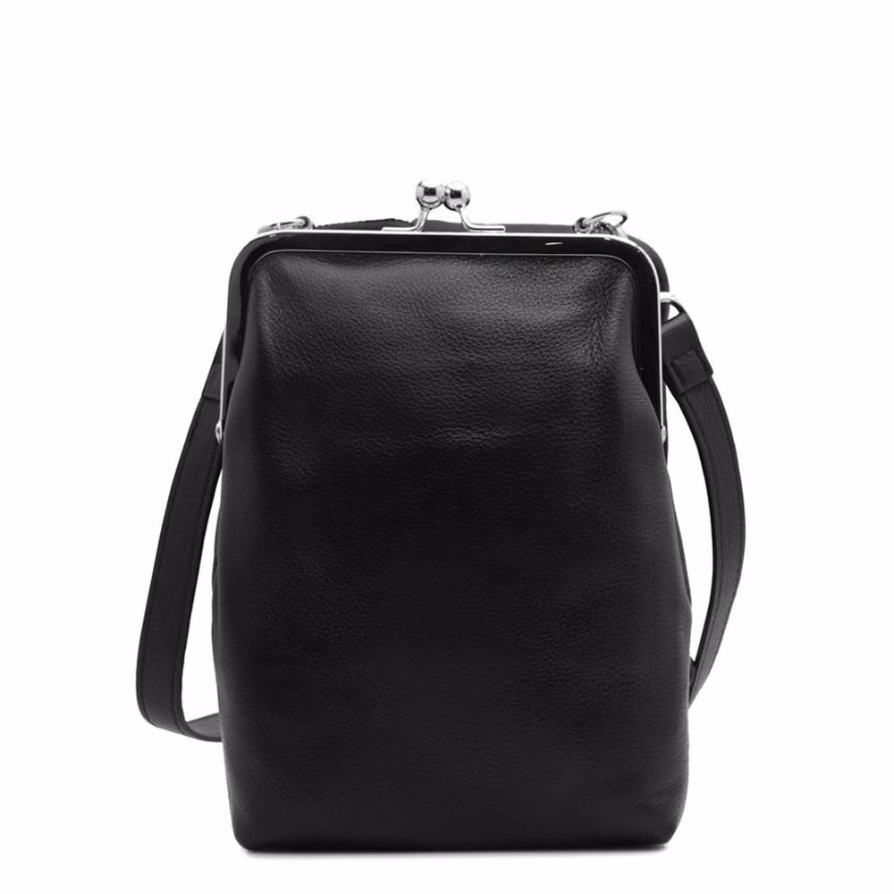 Сумка-почтальонка, Чорний 
Сумка-почтальонка, Чорний