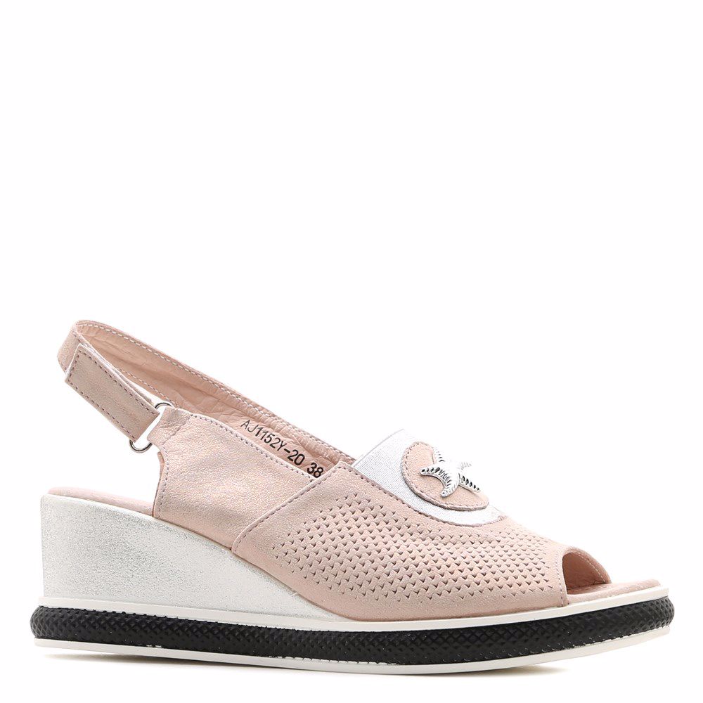 Босоніжки на платформі, Бежевий
Босоніжки на платформі, Бежевий