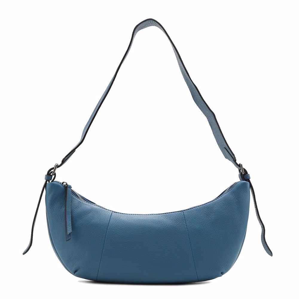 Сумка з натуральної шкіри, Блакитний 
Сумка з натуральної шкіри, Блакитний