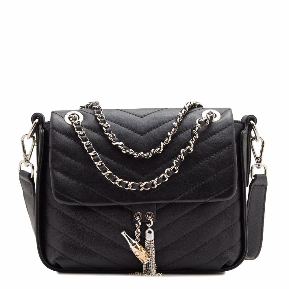 Сумка з натуральної шкіри, Чорний 
Сумка з натуральної шкіри, Чорний