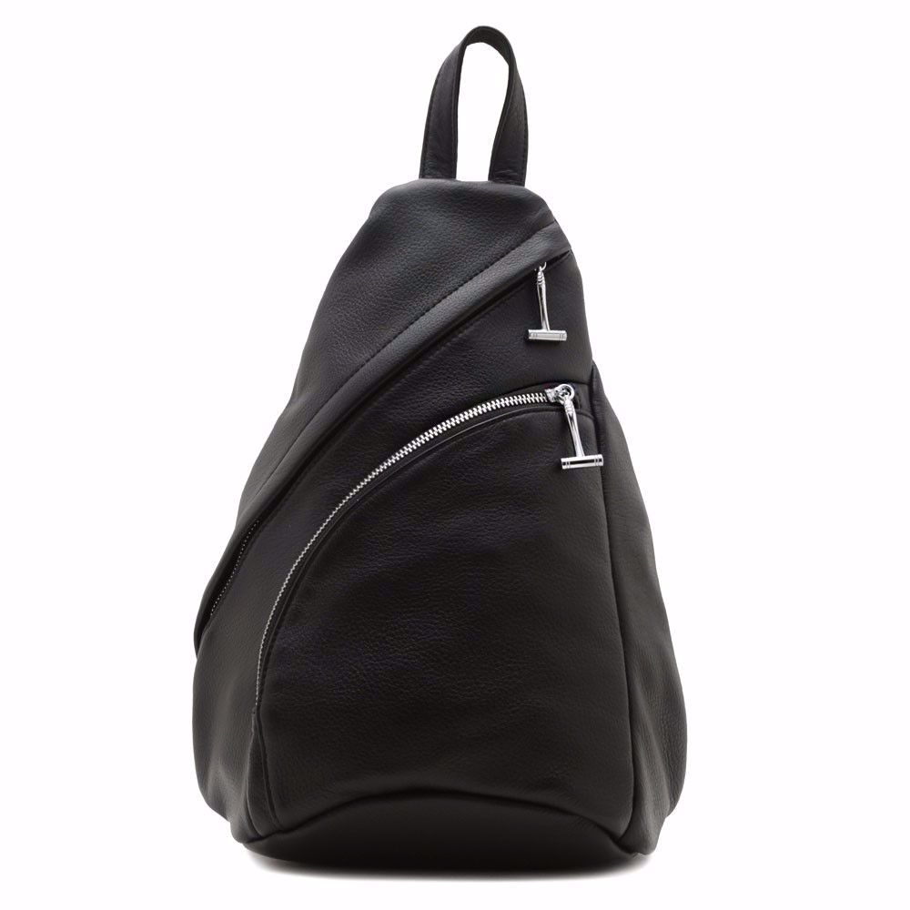 Рюкзак жіночий шкіряний, Чорний 
Рюкзак жіночий шкіряний, Чорний