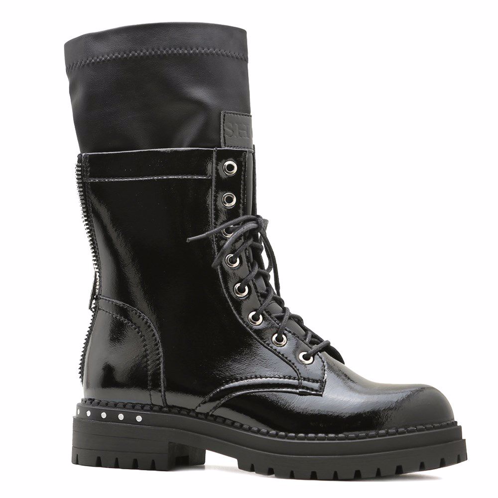 Ботинки осенние на низком ходу, Черный 
Ботинки осенние на низком ходу, Черный