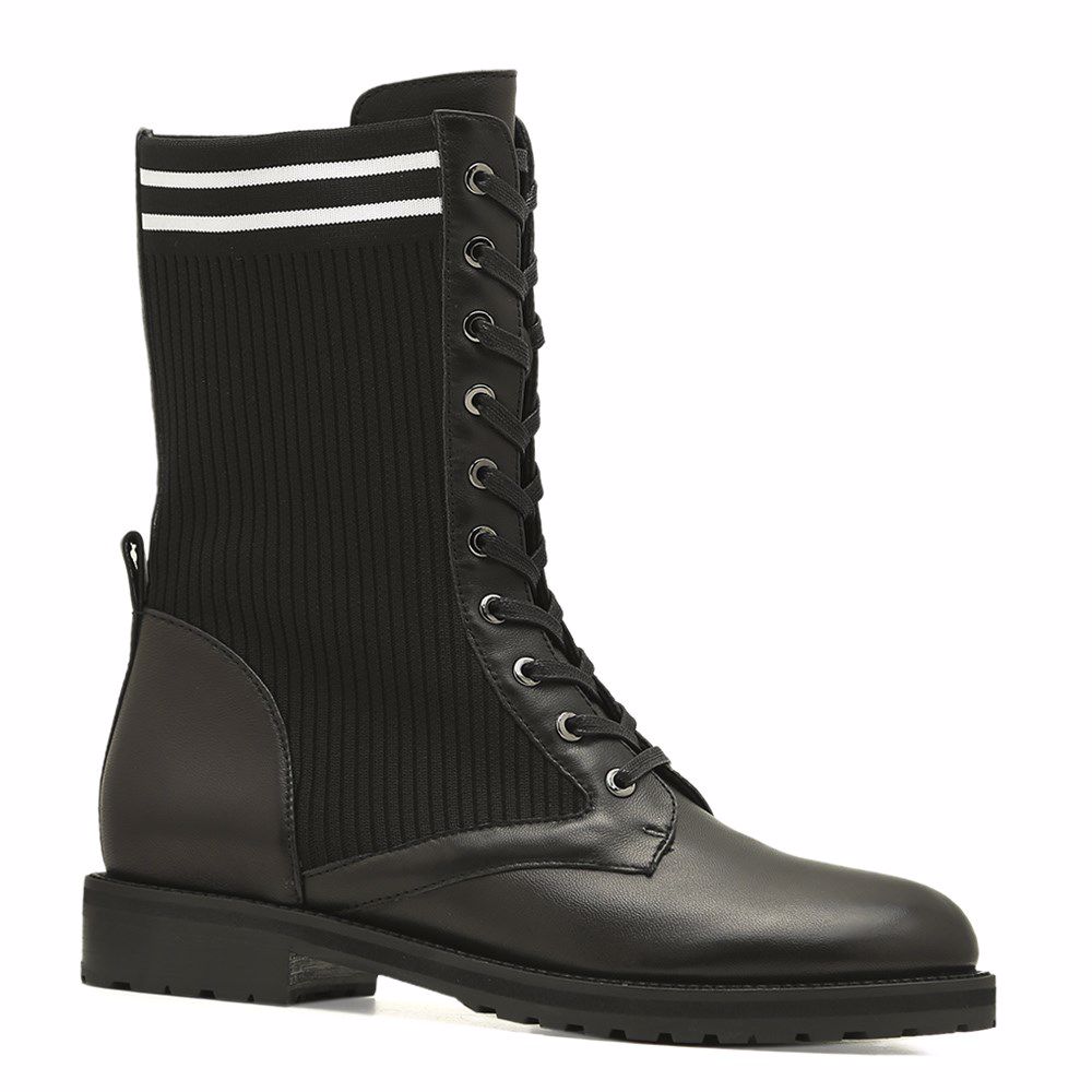 Ботинки осенние на низком ходу, Черный 
Ботинки осенние на низком ходу, Черный