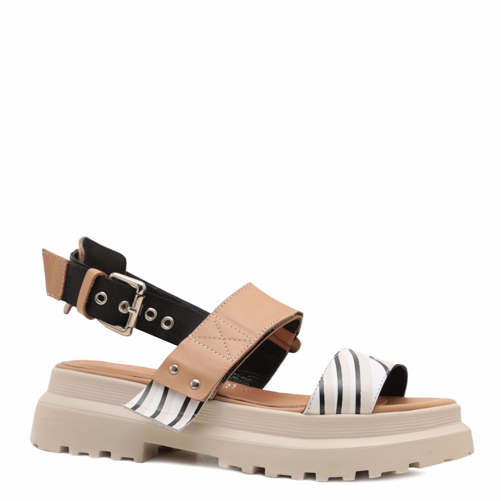 Босоніжки на платформі prego, Бежевий
Босоніжки на платформі prego, Бежевий