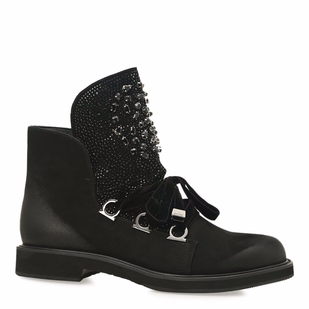 Ботинки весенние на низком ходу, Черный 
Ботинки весенние на низком ходу, Черный