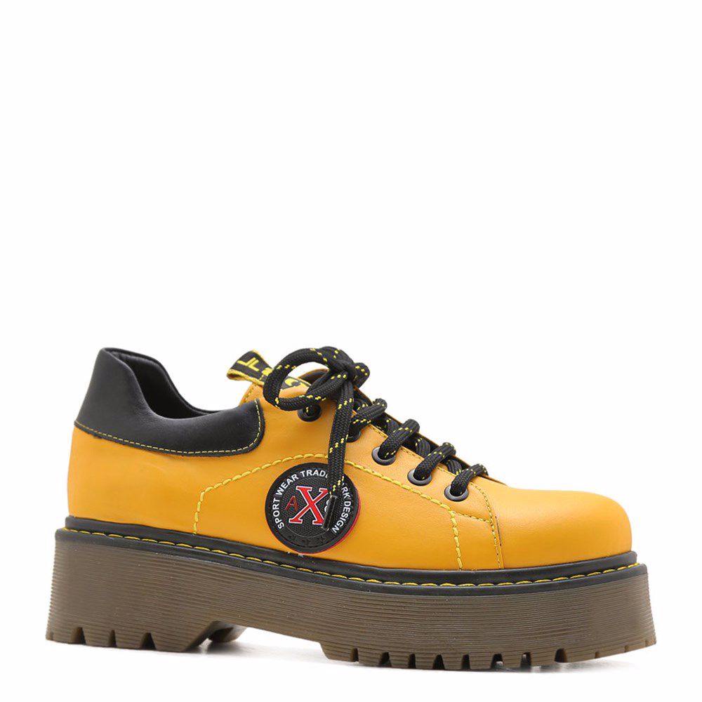 Туфлі на платформі prego, Жовтий
Туфлі на платформі prego, Жовтий