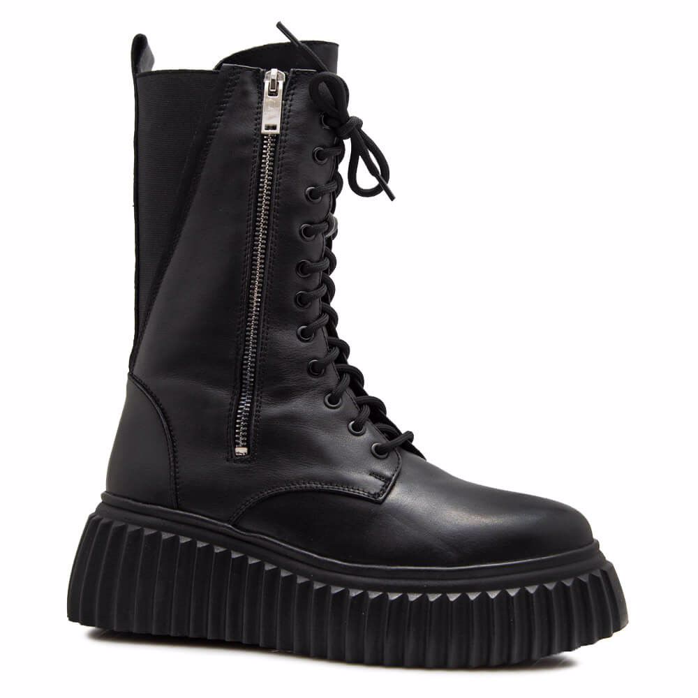 Черевики зимові на платформі prego, Чорний
Черевики зимові на платформі prego, Чорний