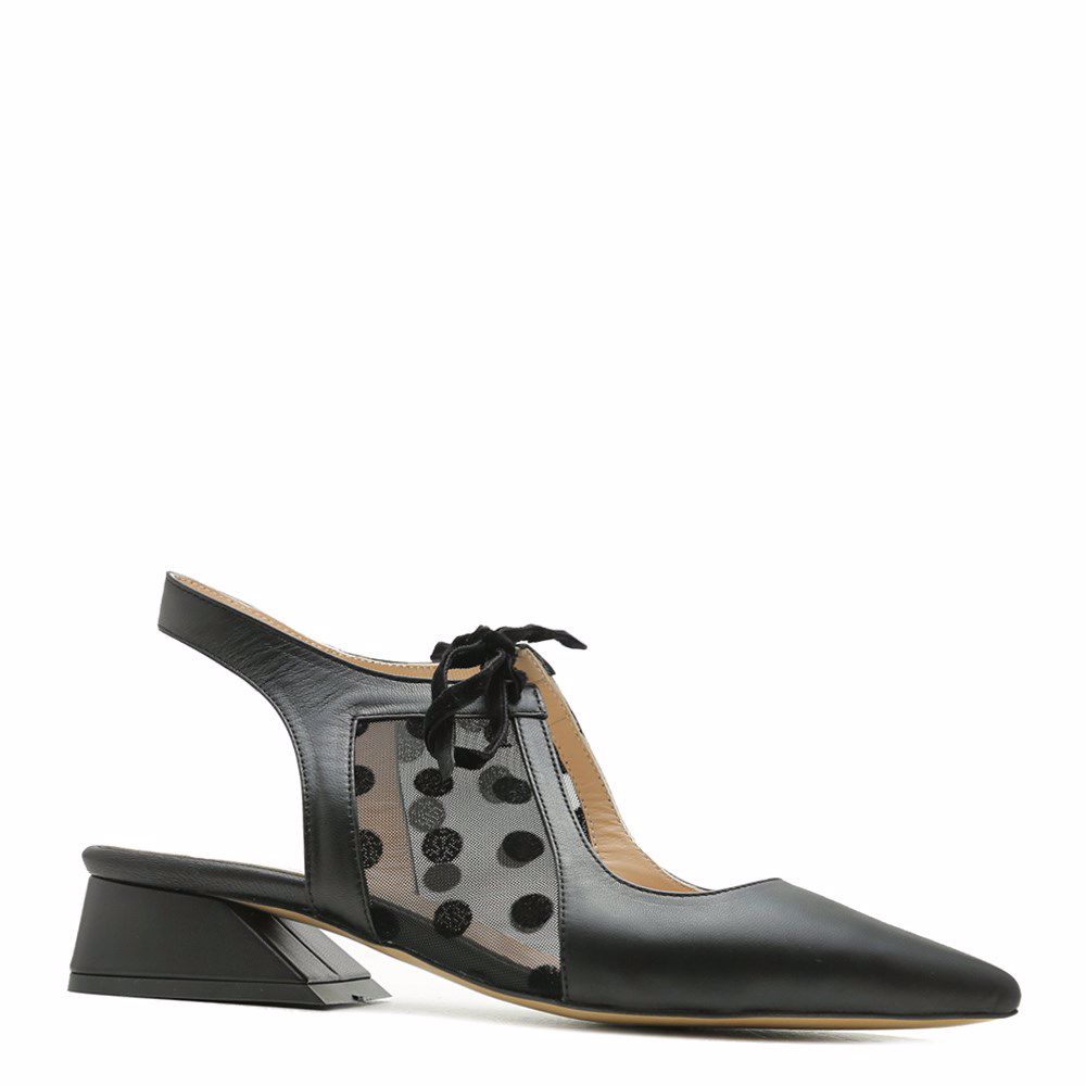 Босоніжки на підборах, Чорний 
Босоніжки на підборах, Чорний