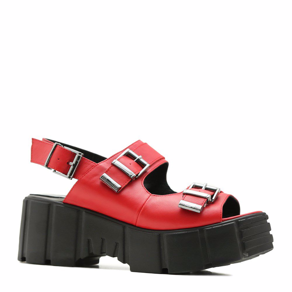 Босоніжки на платформі, Червоний
Босоніжки на платформі, Червоний