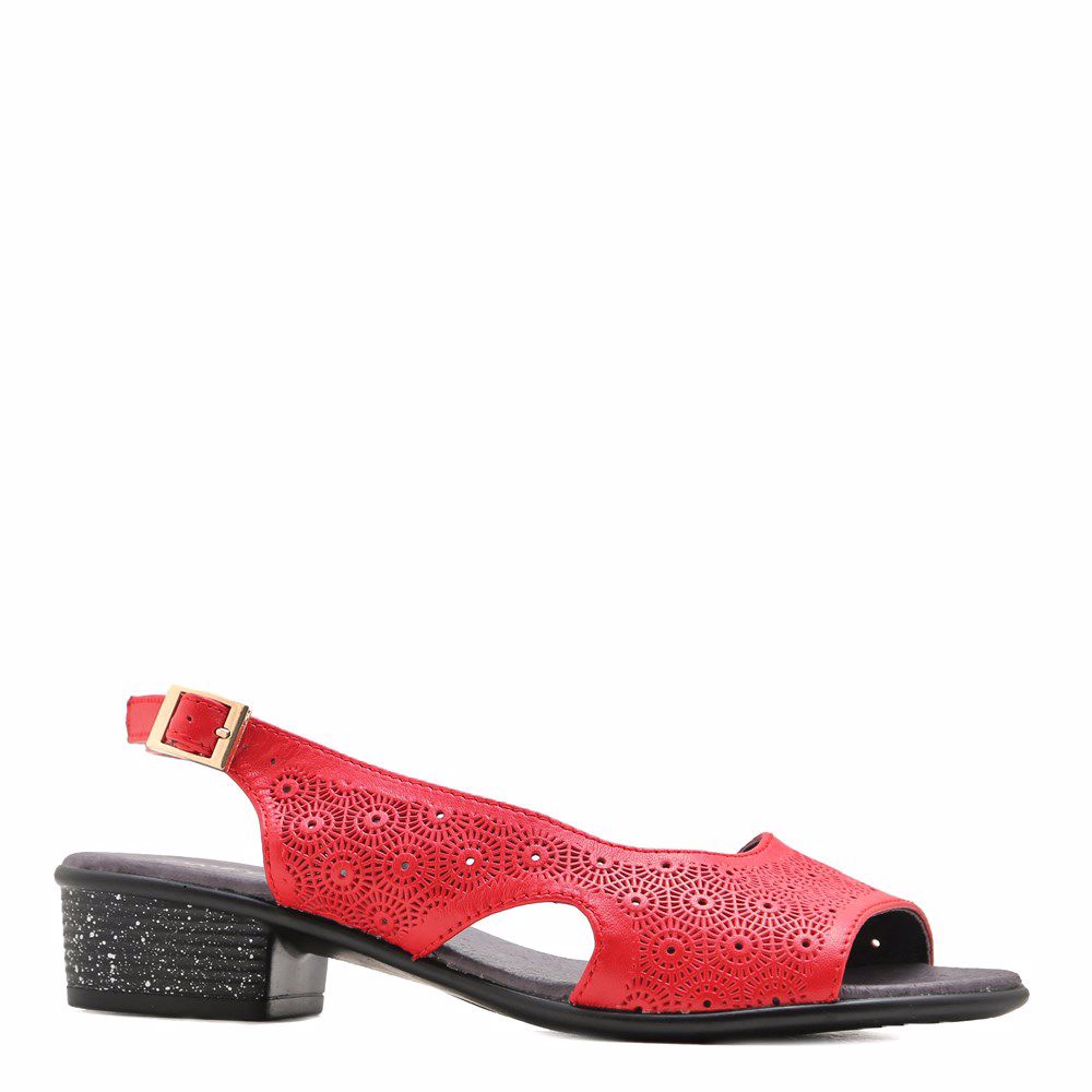 Босоніжки на низькому ходу, Червоний
Босоніжки на низькому ходу, Червоний