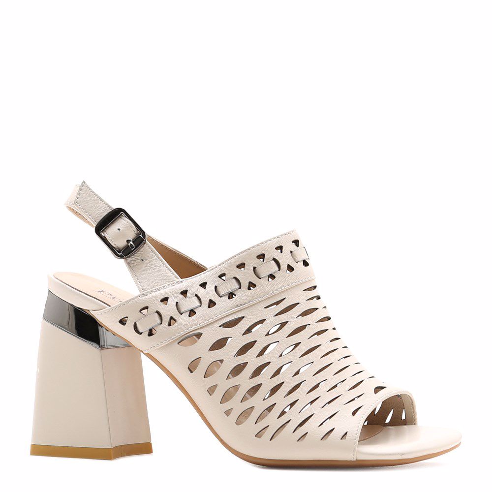 Босоніжки на підборах, Бежевий
Босоніжки на підборах, Бежевий