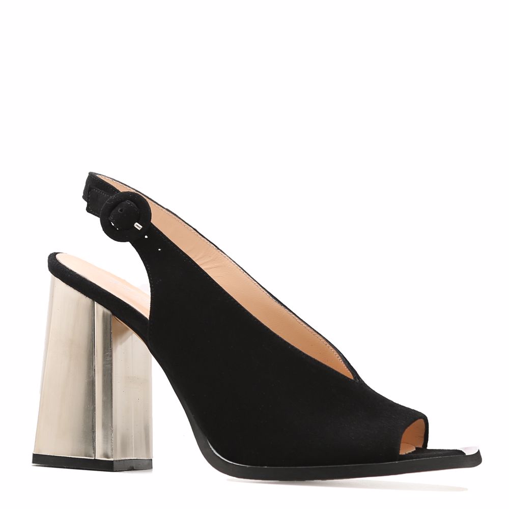 Босоніжки на підборах, Чорний
Босоніжки на підборах, Чорний