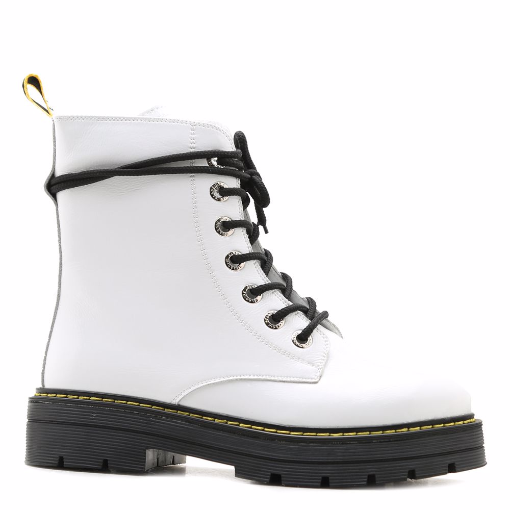 Черевики осінні на низькому ходу prego, Білий 
Черевики осінні на низькому ходу prego, Білий