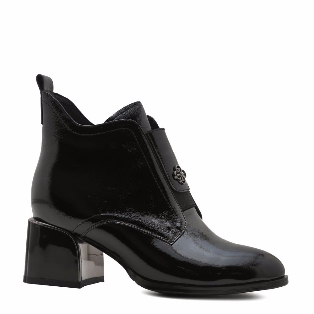 Черевики весняні на підборах prego, Чорний 
Черевики весняні на підборах prego, Чорний