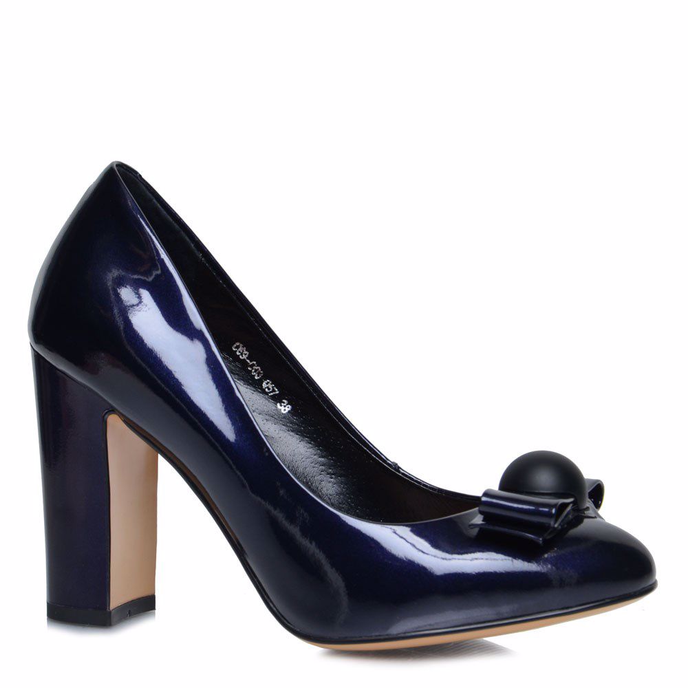 Туфли на каблуке, Темно-синий 
Туфли на каблуке, Темно-синий