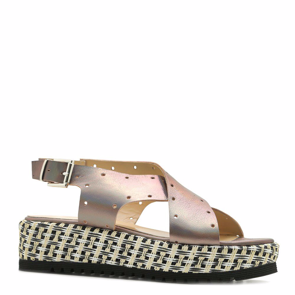 Босоніжки на платформі, Золотий
Босоніжки на платформі, Золотий