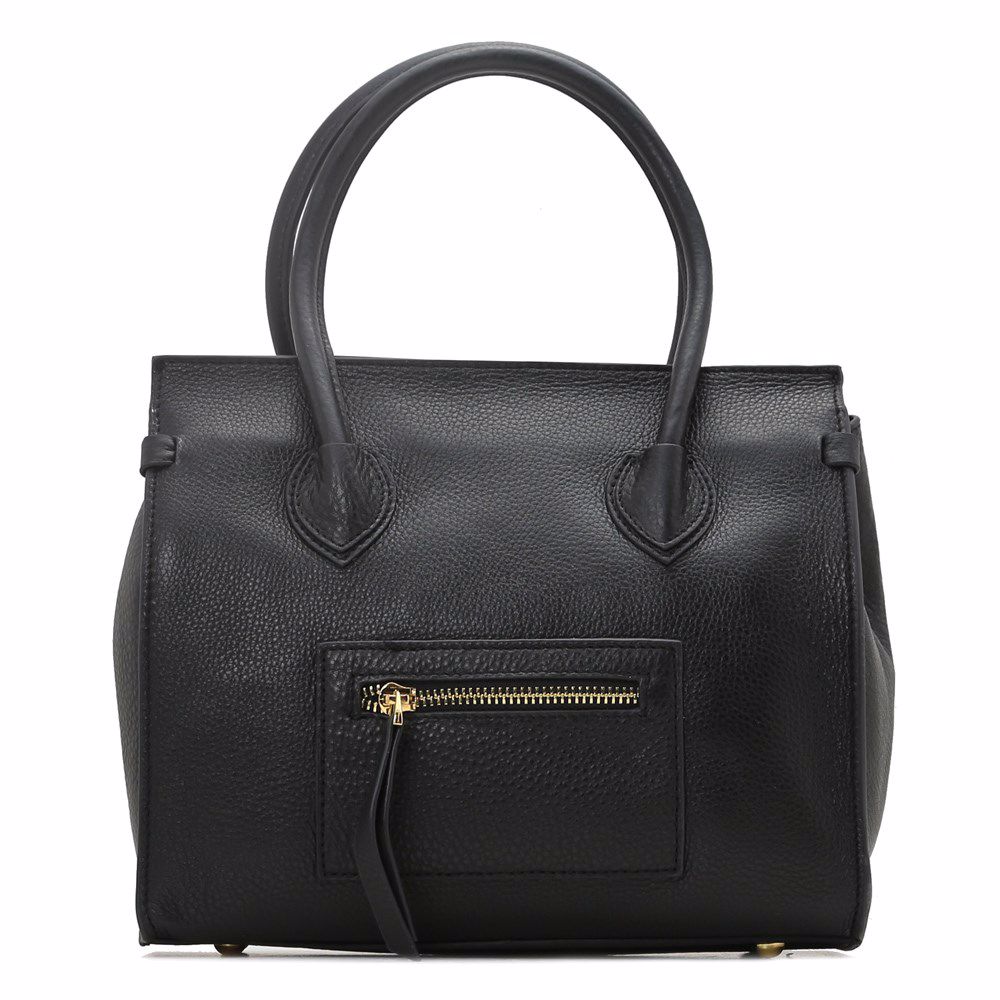 Сумка з натуральної шкіри, Чорний 
Сумка з натуральної шкіри, Чорний