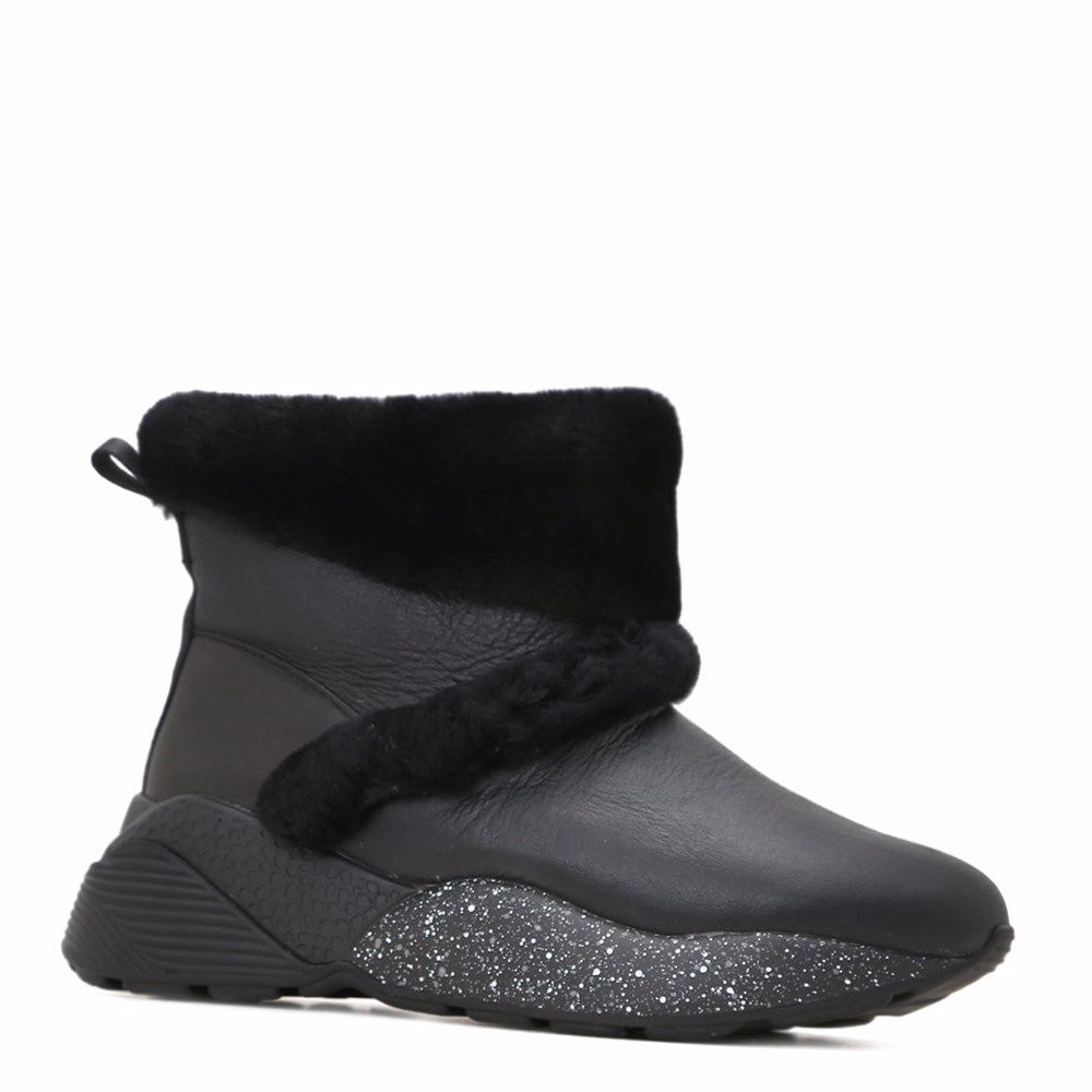 Черевики зимові на низькому ходу, Чорний 
Черевики зимові на низькому ходу, Чорний