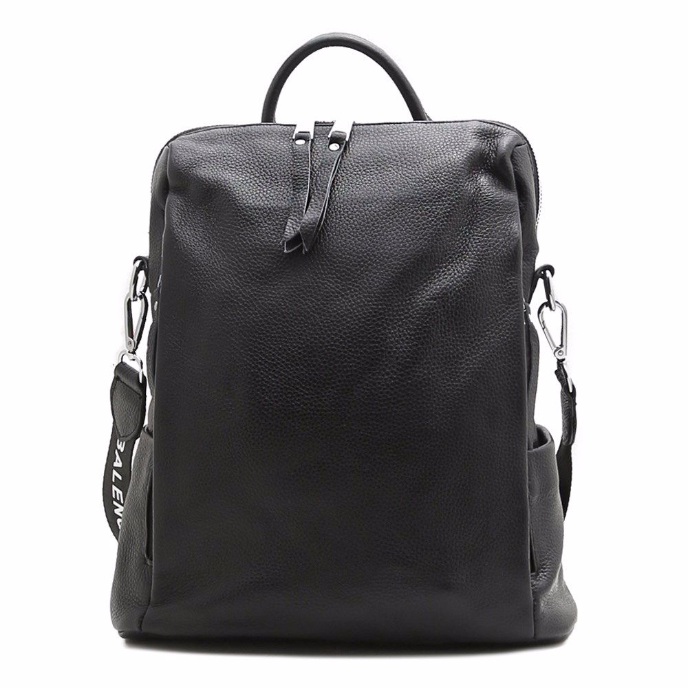 Рюкзак женский кожаный, Черный 
Рюкзак женский кожаный, Черный