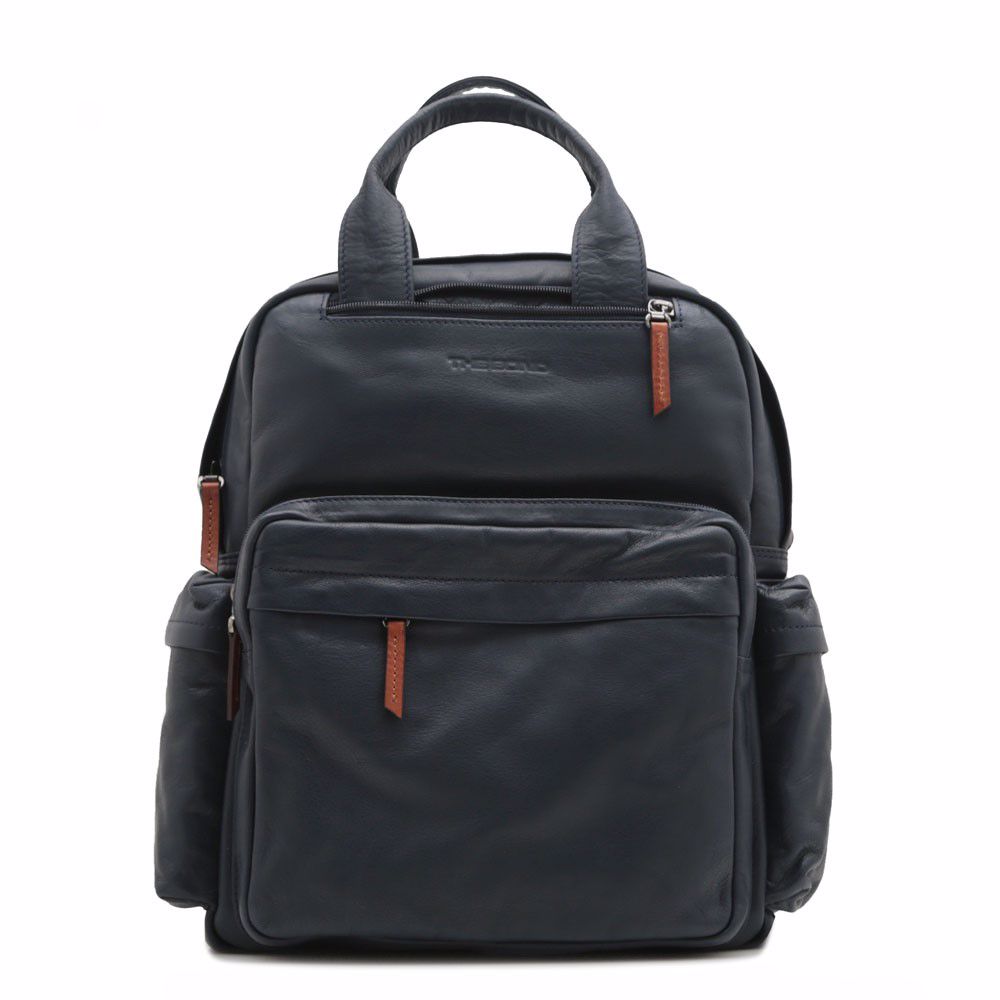 Рюкзак чоловічий з натуральної шкіри, Синій 
Рюкзак чоловічий з натуральної шкіри, Синій