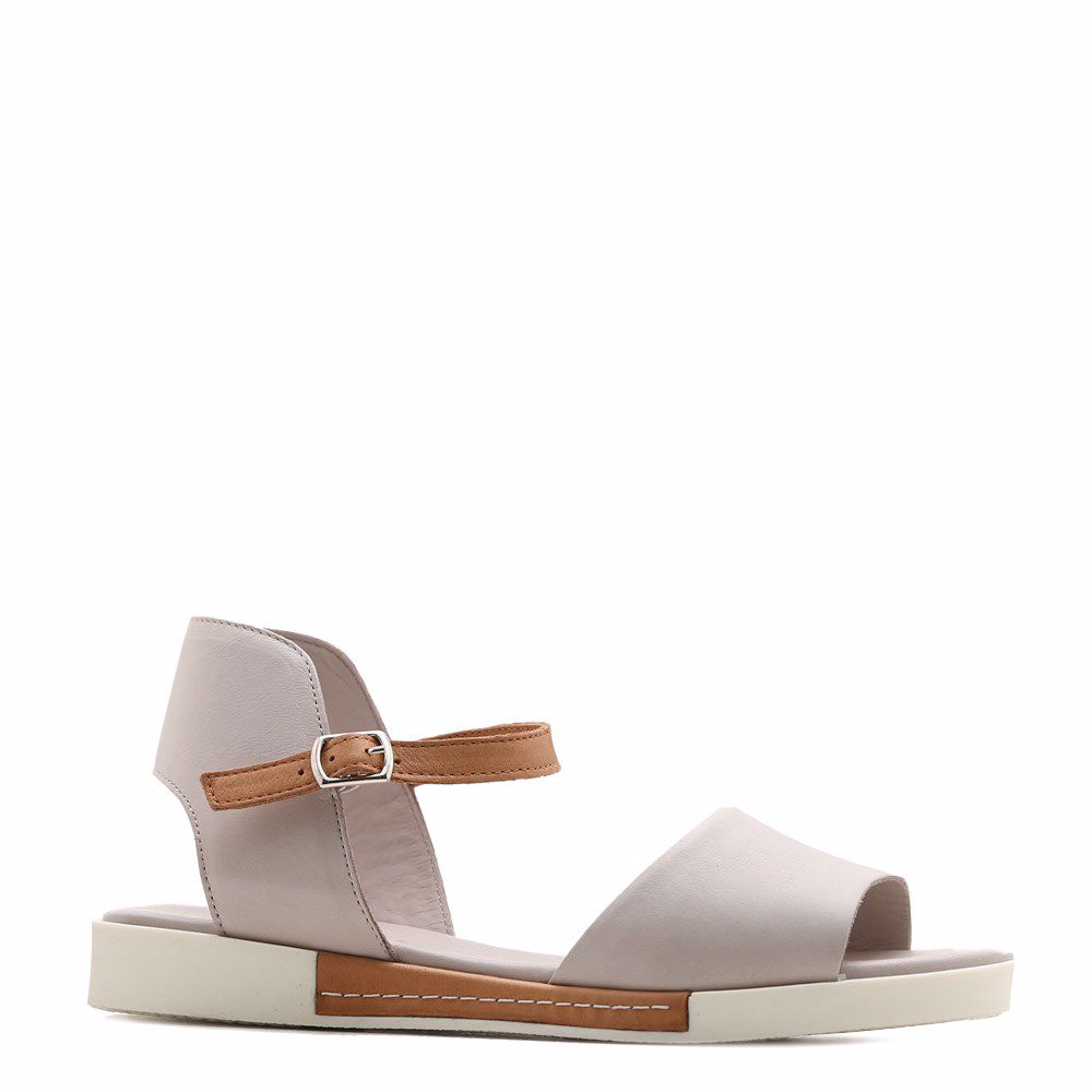 Босоніжки на низькому ходу, Сірий 
Босоніжки на низькому ходу, Сірий