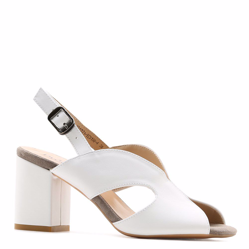 Босоніжки на підборах, Білий
Босоніжки на підборах, Білий