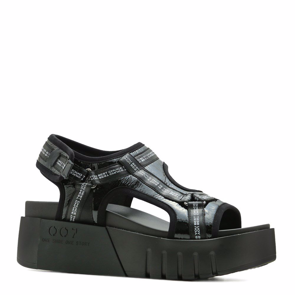 Босоніжки на платформі, Чорний
Босоніжки на платформі, Чорний