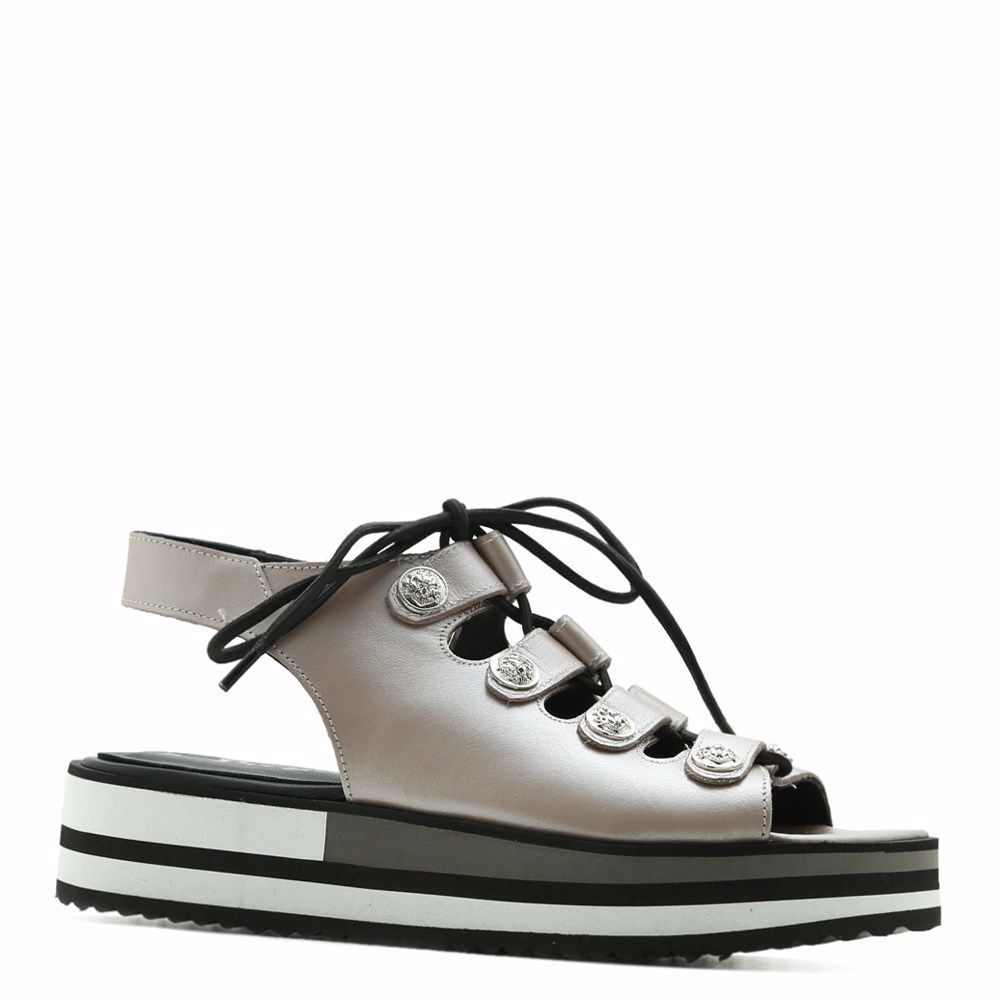 Босоножки на низком ходу, Бежевый
Босоножки на низком ходу, Бежевый