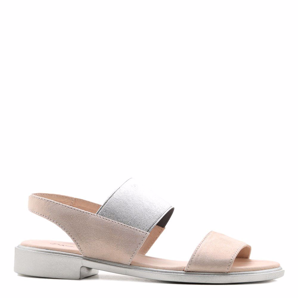 Босоніжки на низькому ходу, Бежевий
Босоніжки на низькому ходу, Бежевий