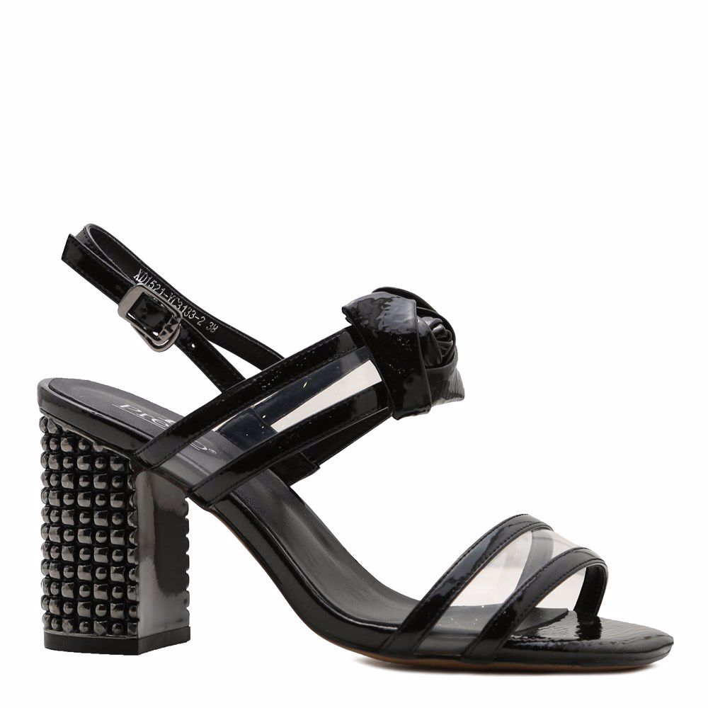 Босоніжки на підборах, Чорний
Босоніжки на підборах, Чорний