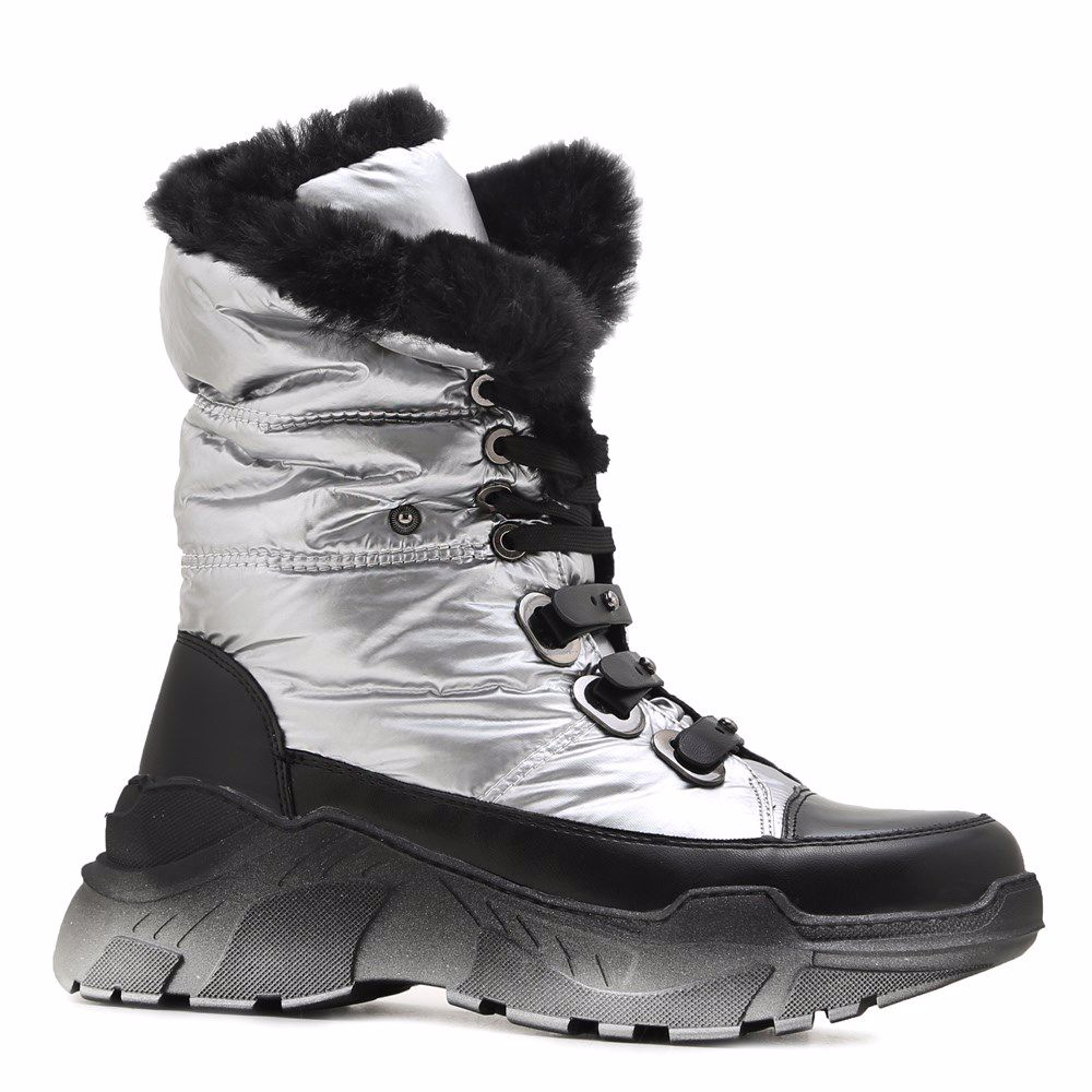 Черевики зимові на низькому ходу, Срібло
Черевики зимові на низькому ходу, Срібло