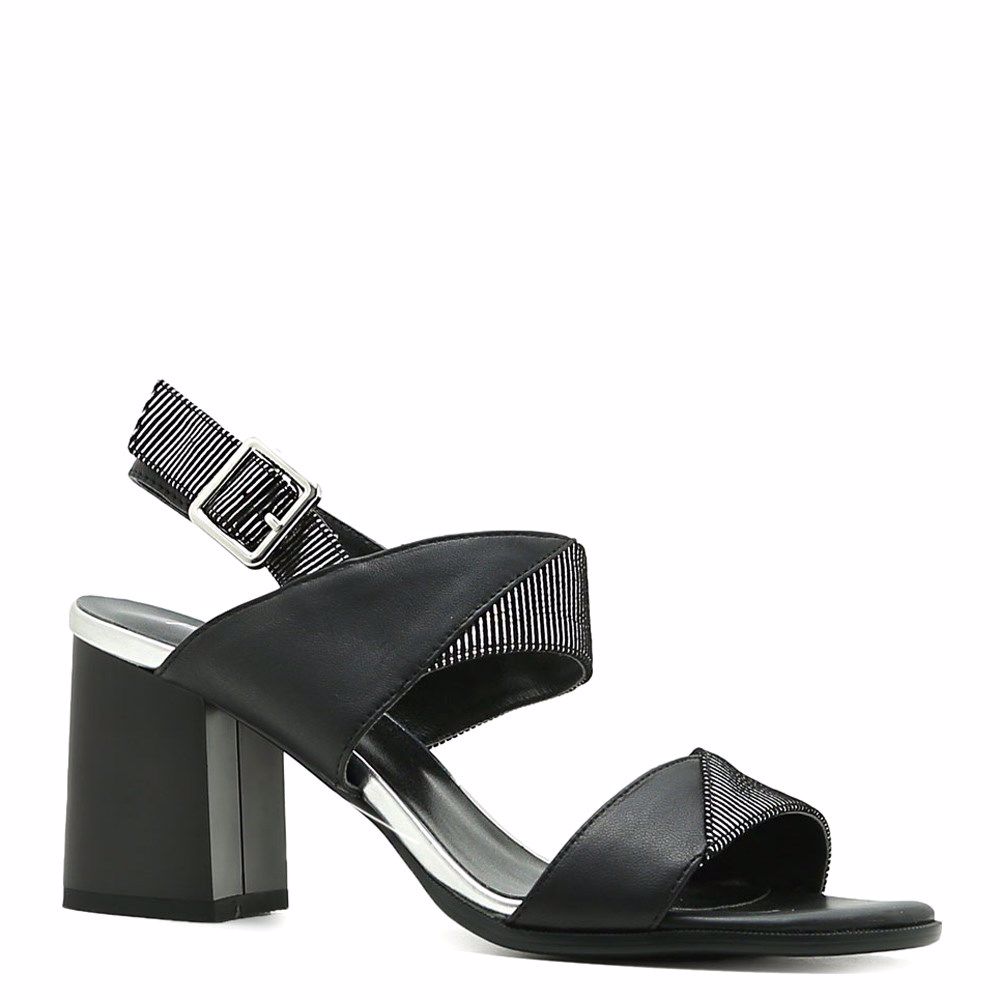 Босоніжки на підборах, Чорний
Босоніжки на підборах, Чорний