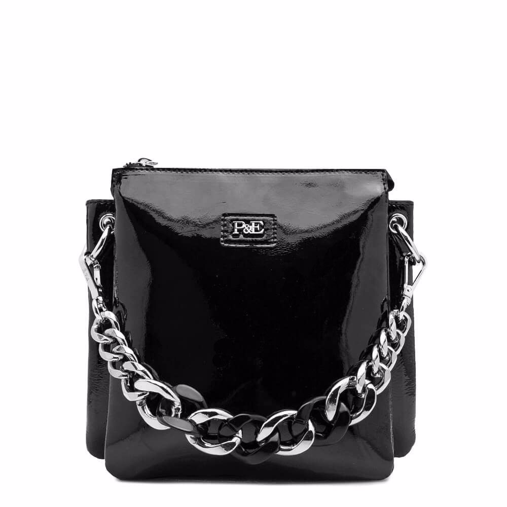 Сумка-почтальонка, Чорний 
Сумка-почтальонка, Чорний