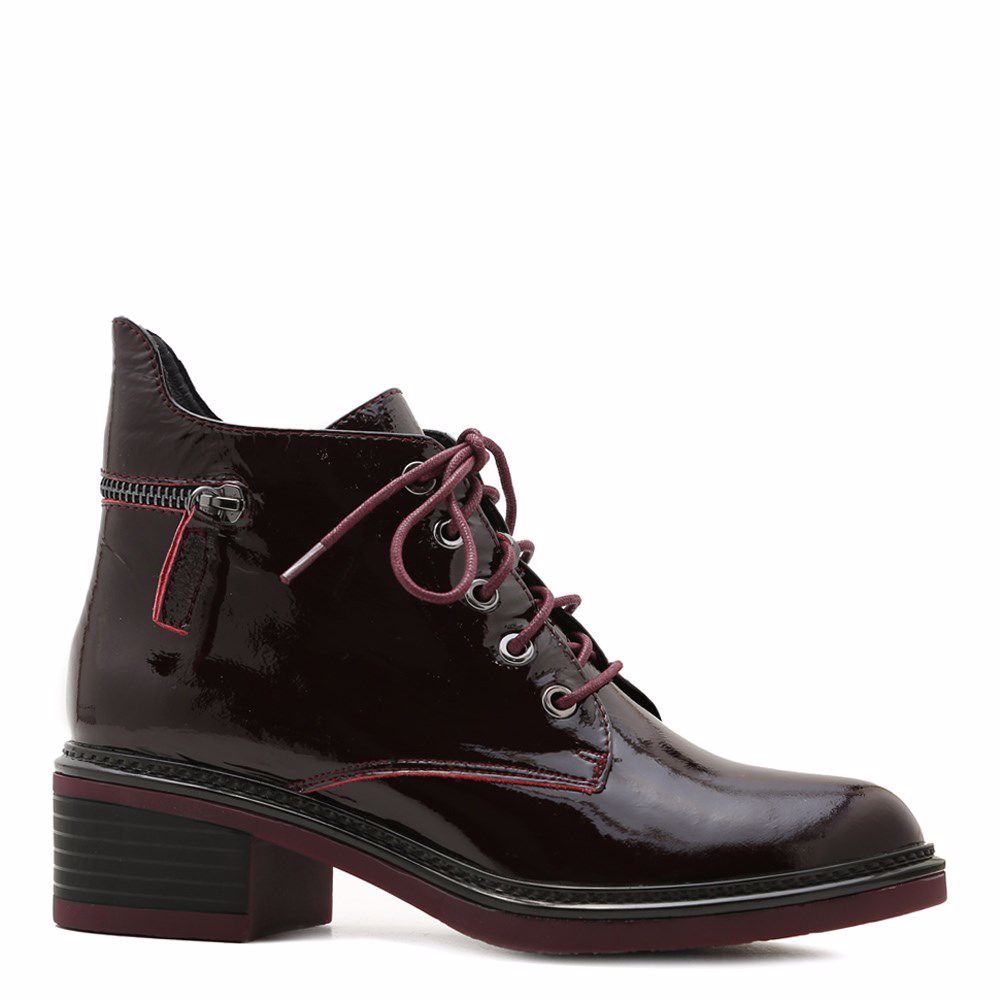 Ботинки осенние на низком ходу, Бордовий
Ботинки осенние на низком ходу, Бордовий