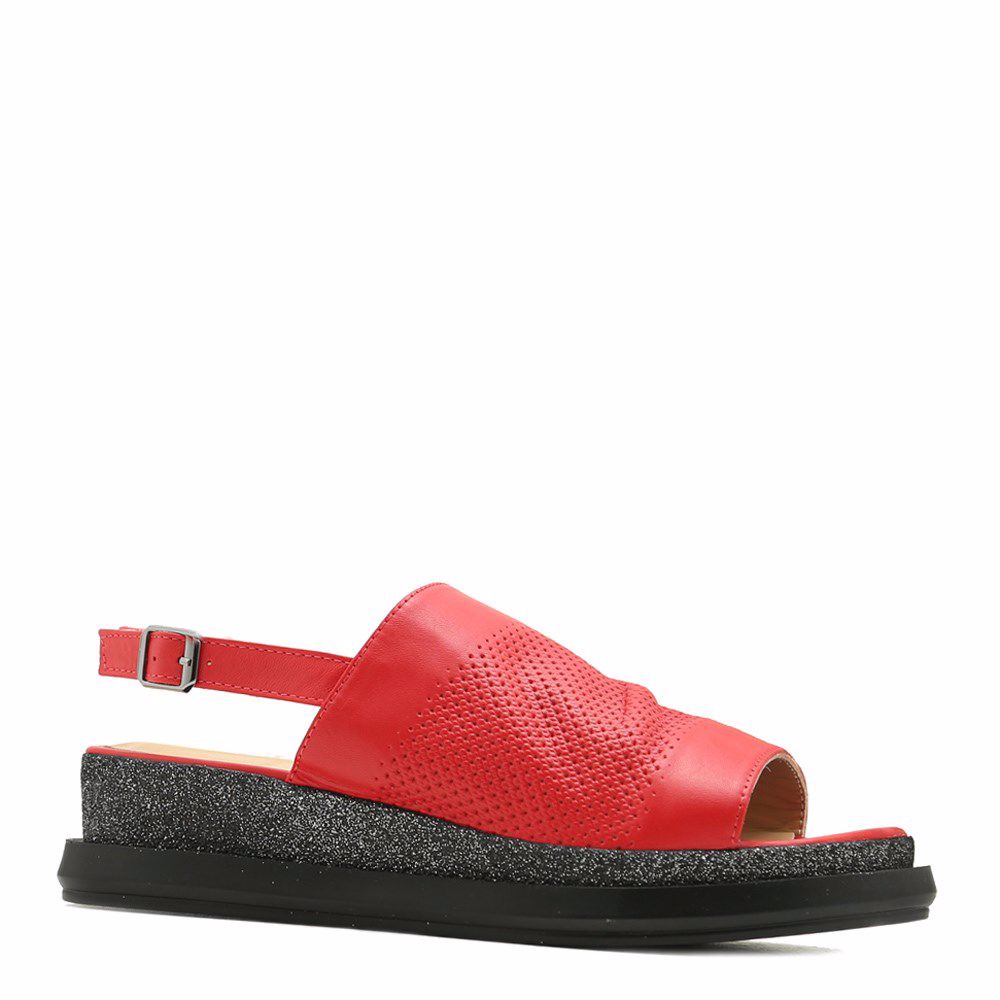 Босоніжки на низькому ходу, Червоний
Босоніжки на низькому ходу, Червоний