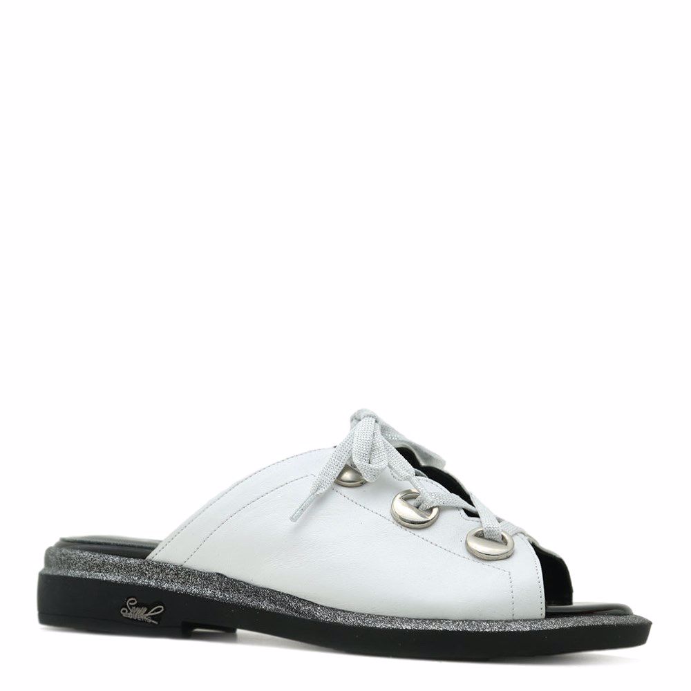 Шлепанцы на низком ходу, Білий 
Шлепанцы на низком ходу, Білий