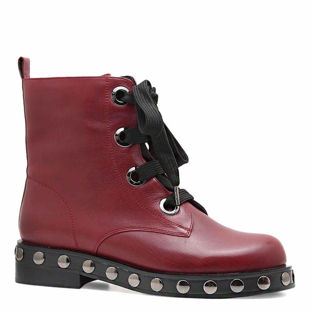 Ботинки осенние на низком ходу, Бордовий
Ботинки осенние на низком ходу, Бордовий