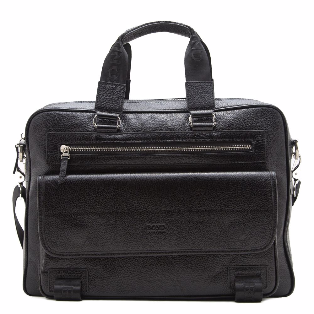 Портфель чоловічий з натуральної шкіри, Чорний
Портфель чоловічий з натуральної шкіри, Чорний