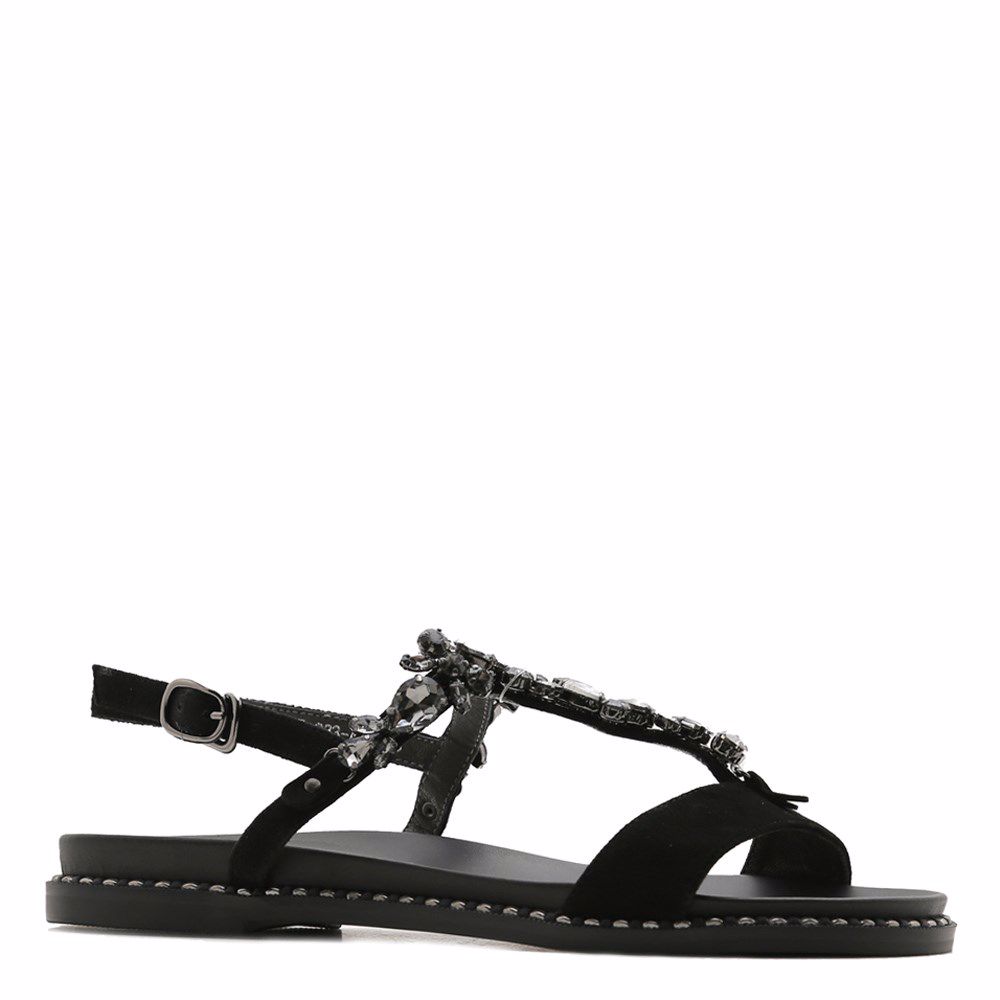 Босоніжки на низькому ходу, Чорний
Босоніжки на низькому ходу, Чорний